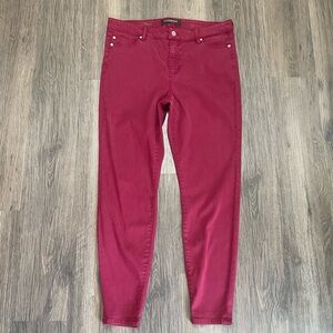 Liverpool Maroon Skinny Jeans